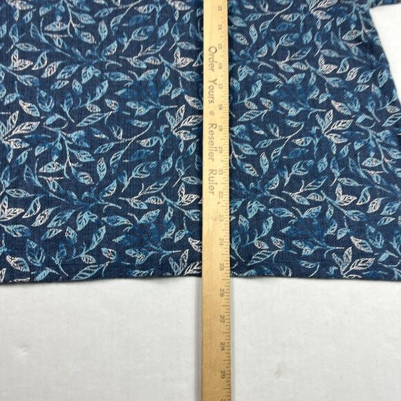 Lucky Brand Short Sleeve Womens Shirt Leaf Print Casual Natural Relaxed Top XL - Picture 7 of 11